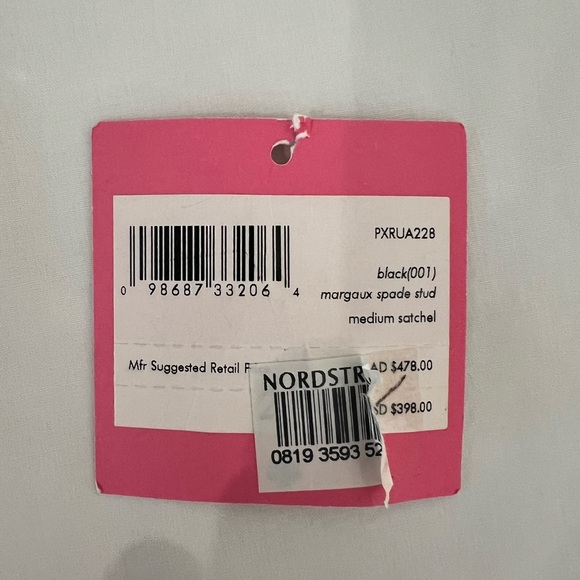 NWT Kate Spade New York “Margaux Spade Stud Medium Satchel” +dust/storage bag - Picture 15 of 16